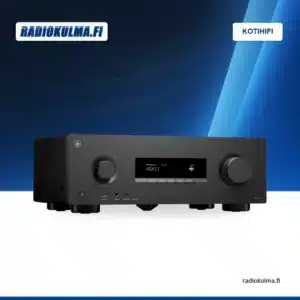 Musta Yamaha RX500A AV-viritinvahvistin viistosti vasemmalta
